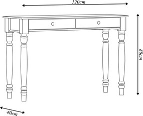 Aparador Decorativo 2 Gavetas Madeira Maciça Garnet Café - G74 - Gran Belo