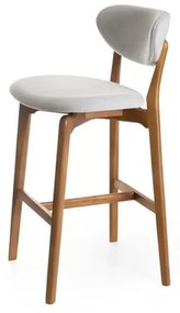 Banqueta Callahan Estofada Base em Madeira