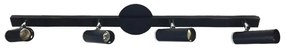 Spot Sobrepor 4W Aluminio Preto Tubo