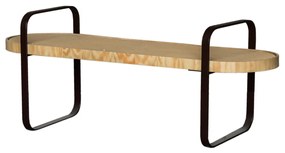 Mesa de Centro Vicenzo - Mel Pinus c/Detalhes Preto