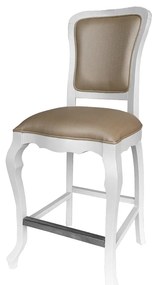Banqueta Clássica Louis XV - Branca Clássico Kleiner