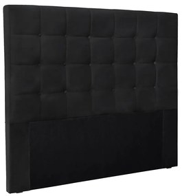 Cabeceira Cama Box Casal 140 cm Verona Veludo S04 - D'Rossi - Preto