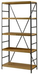 Estante Navigli 5 Prateleiras cor Cera Mel 182 cm - 60760 Sun House