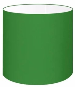 Cúpula em tecido cilíndrica abajur luminária cp-4046 18x18cm verde folha