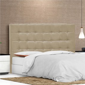 Cabeceira Casal Pequim P04 140 cm Suede - ADJ Decor