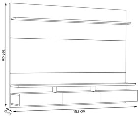 Home Suspenso Decorativo 182cm Callie Branco Acetinado G29 - Gran Belo