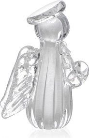 Mini Anjo Uriel Cristal Murano M Branco