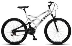 Bicicleta GPS Aro 26 Aço 21 Marchas Dupla Suspensão Freio V-Brake Bran