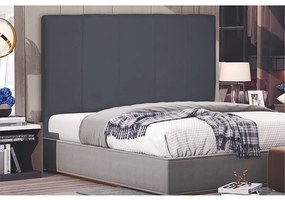 Cabeceira Arizona Para Cama Box King 195 cm Suede Cinza - D'Rossi