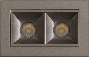 Plafon Led De Embutir Grafite 4w 36° 2700k Pixel