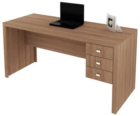 Mesa para Escritório Home Office ME4113 MDP Amendoa G69 - Gran Belo