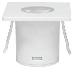 Spot De Embutir Mini Quadrado 1,2W Led 3000K Bivolt 3,5X3,5X2,8Cm Down...