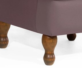 Poltrona da Vovó Lucy Decorativa Luxo Suede Crepe