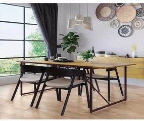Conjunto de Jantar Lumber com 4 Cadeiras Coller -