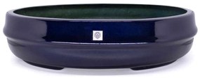 Vaso Bacia Decorativo Osaka Azul Perolizado M 11,5x44X36 cm - D'Rossi