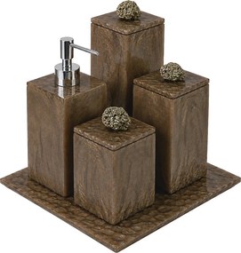 Conjunto 4 pçs Naturalle Pirita - Champagne - Cromado  Cromado