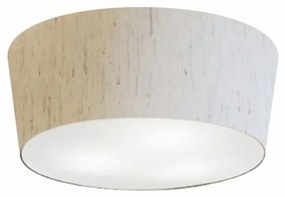 Plafon Cone Md-3003 Cúpula em Tecido 12/40x35cm Linho Bege - Bivolt