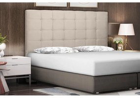 Cabeceira Cama Box Casal Queen 160cm Verona Veludo Bege - Sheep Estofados - Bege