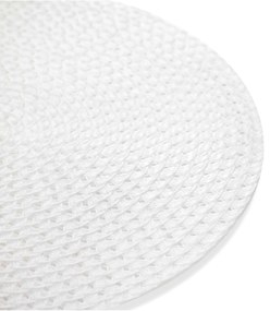 Jogo Americano Redondo de Plástico Branco 38 cm - D'Rossi