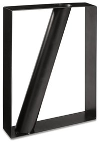 Vaso Decorativo Geométrico em Metal Preto 25,5x20 cm - D'Rossi