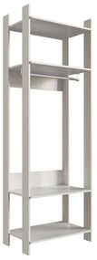 Closet Aberto Guarda Roupa Roupeiro com Cabide Off White OW