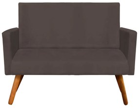 Namoradeira Nina Suede Pés Palito Castanho D'Rossi - Marrom