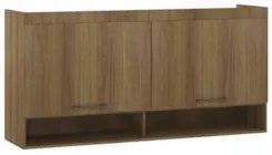 Armário Aéreo Ponte Modulado 165cm Delphi Avelã L01 - Mpozenato