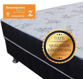 Cama Box Solteiro Conjugado Espuma Ortopédica Unibox Selado 88X188 Ort...