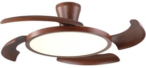 Ventilador De Teto Led Retratil 26W Multitemperatura Lirio