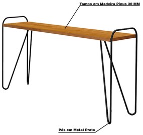 Aparador Decorativo Sala de Estar Lourenço Castanho G37 - Gran Belo