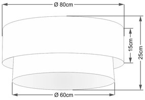Plafon Para Quarto Cilíndrico SQ-3021 Cúpula Cor Rosa Bebê Branco
