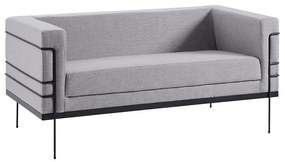 Sofá Jeanneret-Gris 2 Lugares Linhão Cinza G17 - Gran Belo