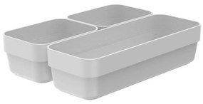 Kit 3 Organizadores de Gaveta Logic - Branco