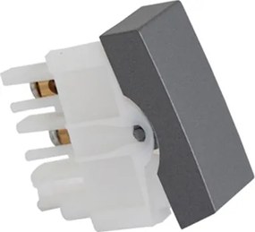 Modulo Interruptor Simples Plastico Grafite Inova Pro