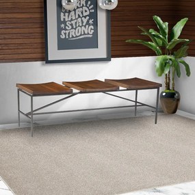 Banco Decorativo para Varanda Cozinha 3 Lugares Dresden 140cm Grafite Madeira Maciça Rustic Brown G54 - Gran Belo