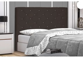Cabeceira Cama Box Casal Queen 160cm Tânia Suede Café - Sheep Estofados - Marrom