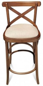 Banqueta Paris Assento Estofado Estrutura Madeira Maciça Design Retrô by Michael Thonet