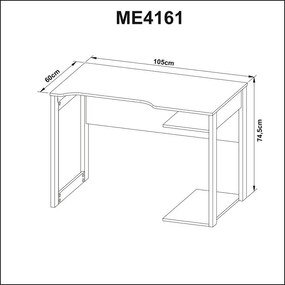 Mesa Gamer Escrivaninha Home Office Nicho Preto Vermelho