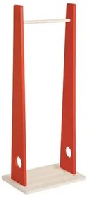 Cabideiro Vertical em Madeira Maciça 46x110 cm Vermelho Tramontina