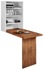 Mesa Dobrável de Parede Branco - Wood Prime MP 33213