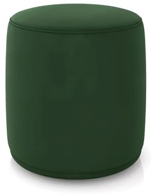 Puff Redondo Orgânico para Sala Malu Veludo M11 - D'Rossi - Verde