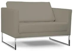 Poltrona Decorativa Maia 106cm C19 Corano Bege Escuro - Domi