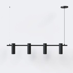 Pendente Tube Transpass Barra Linear Simetrico 5,7X16,7X95Cm Alumínio... (CHAMPANHE)