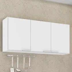 Armário de Cozinha Aéreo 120cm Pérola Z34 Branco            - Mpozenat