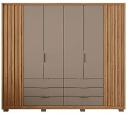 Guarda Roupa Casal 6 Portas Martin C01 Buriti/Fendi - Mpozenato