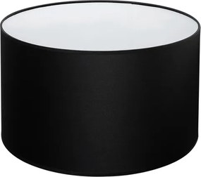 Cupula Para Abajur Tecido Poliestireno Preto 49Cm