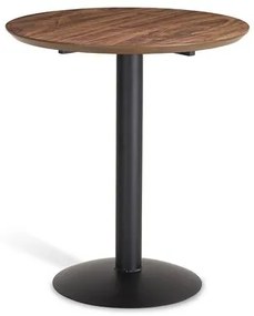 Mesa Jack com Tampo MDF Tabaco Base Aco Preta 68 cm (DIAM) - 55746 Sun House