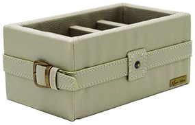 Porta Controle Amarillo - Tecido Kouríssimo Torino Bege Kleiner