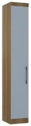 Guarda Roupa Modulado 38cm com 1 Porta Delphi Avelã/Grey L01 - Mpozen
