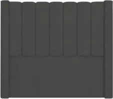 Cabeceira Casal Cama Box 140cm Claire Z04 Veludo Grafite - Mpozenato